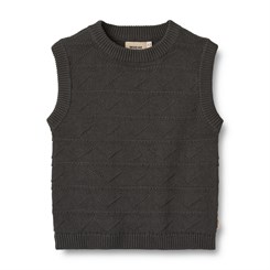 Wheat Knit vest Bobby - Raven